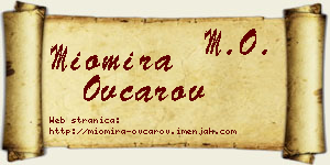 Miomira Ovčarov vizit kartica